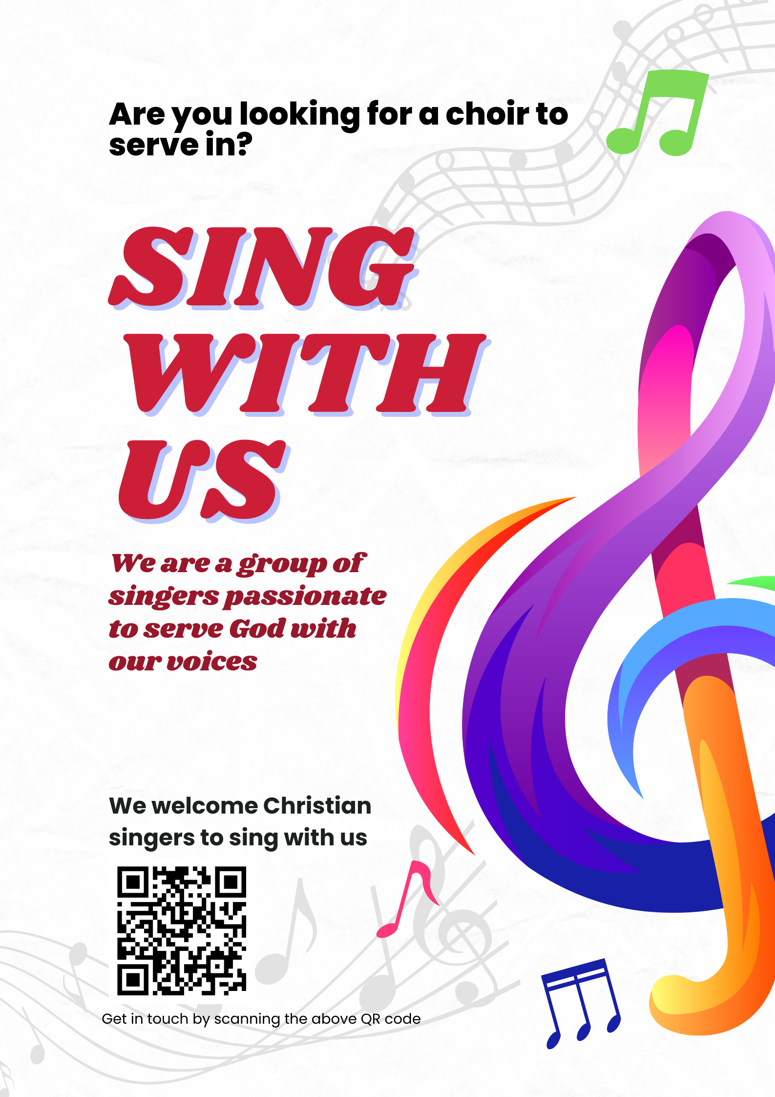 Choir Recruitment Poster